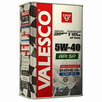 VALESCO SP-TEC Масло моторное синтетическое GP 7000 API SP A3/B4 5W-40 4л /4шт